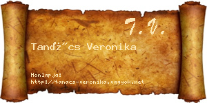 Tanács Veronika névjegykártya