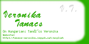 veronika tanacs business card
